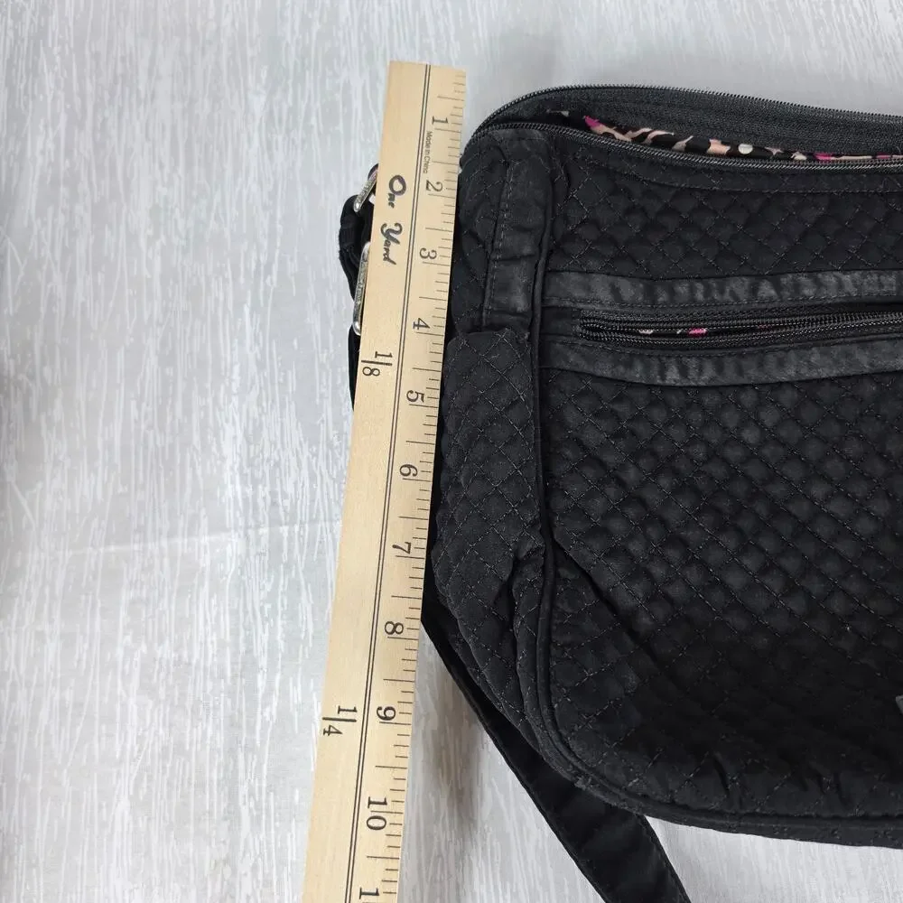 Vera Bradley On The Go Womens Crossbody Bag Black